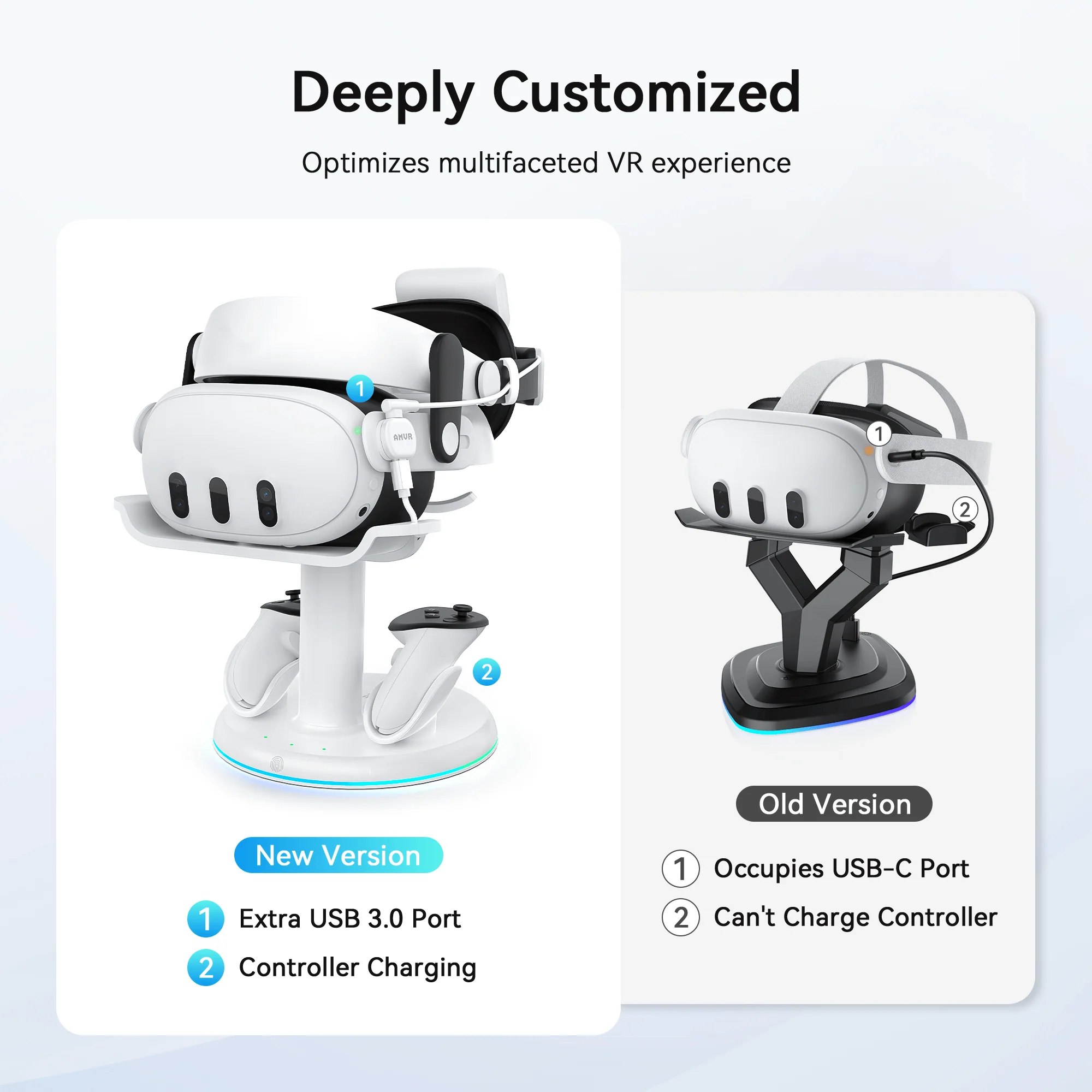 CD2 3-in-1 Magnetic Meta Quest 3/3S Charging Dock - Image 4