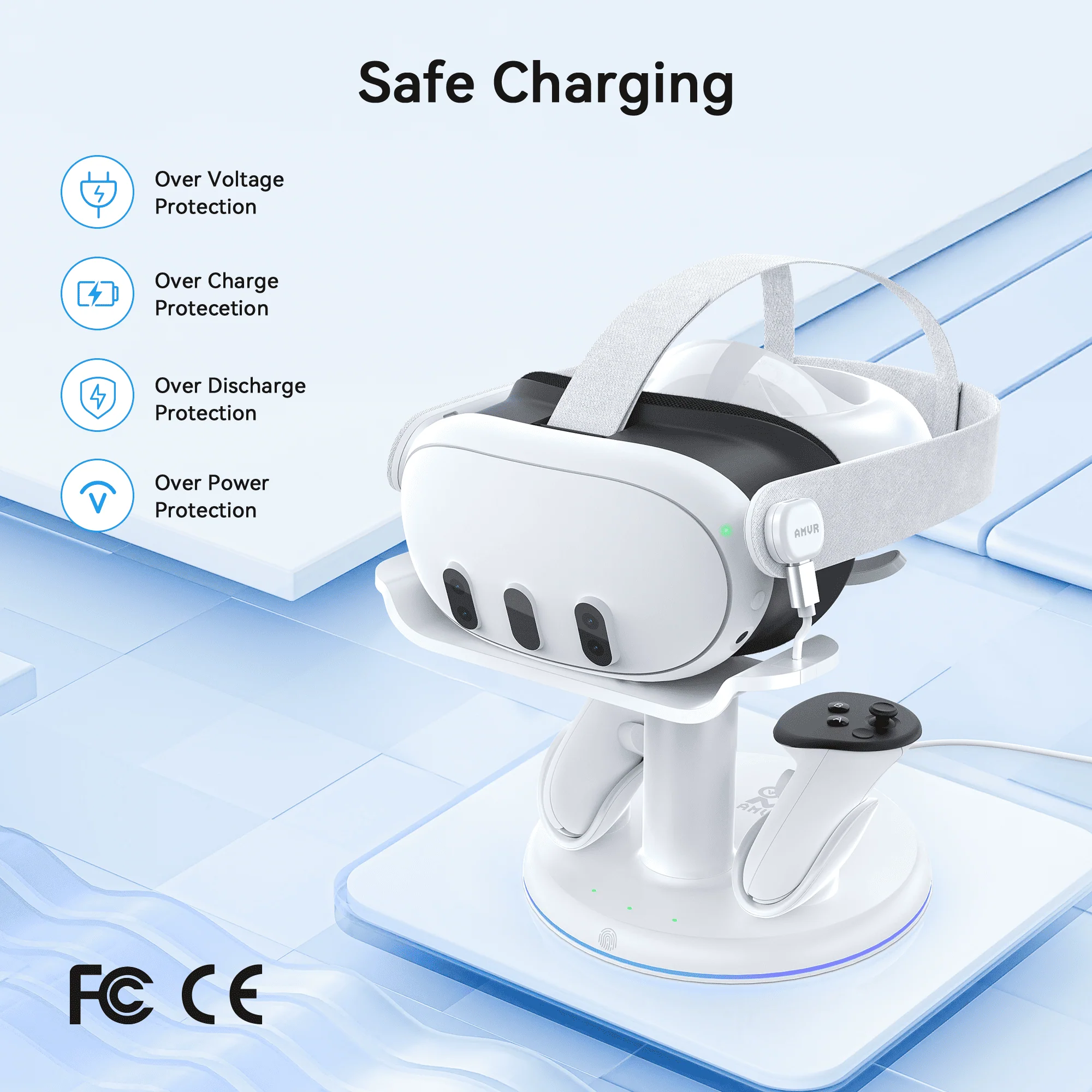 CD2 3-in-1 Magnetic Meta Quest 3/3S Charging Dock - Image 7