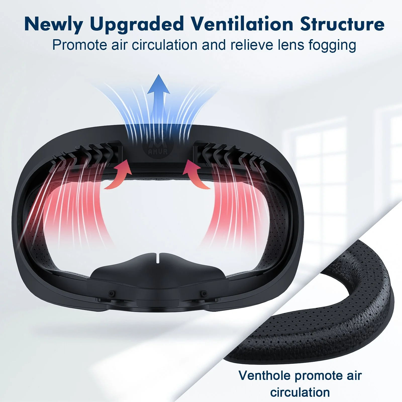 Soft PU Leather Face Cover for Quest 2 - Image 3