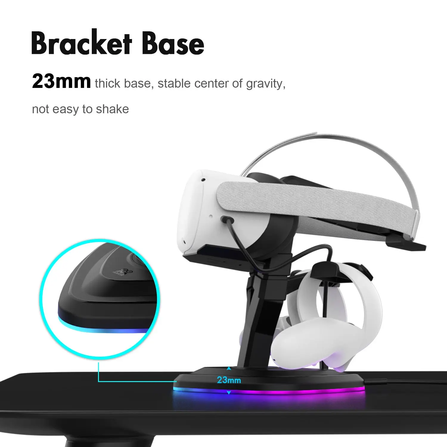 RGB VR Stand for VR Headset Quest 3 & 3S & 2 - Image 3