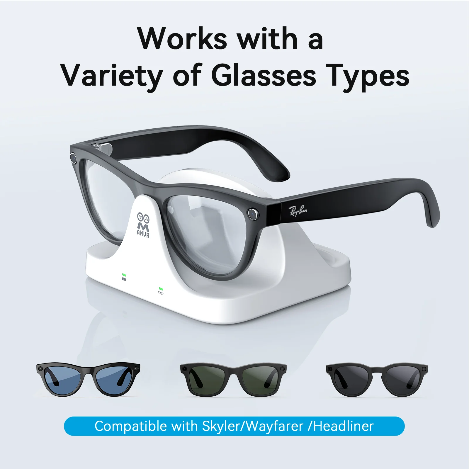 CD3 Charging Dock for Ray-Ban Meta Charging Case and Ray-Ban Meta Glasses - Image 3